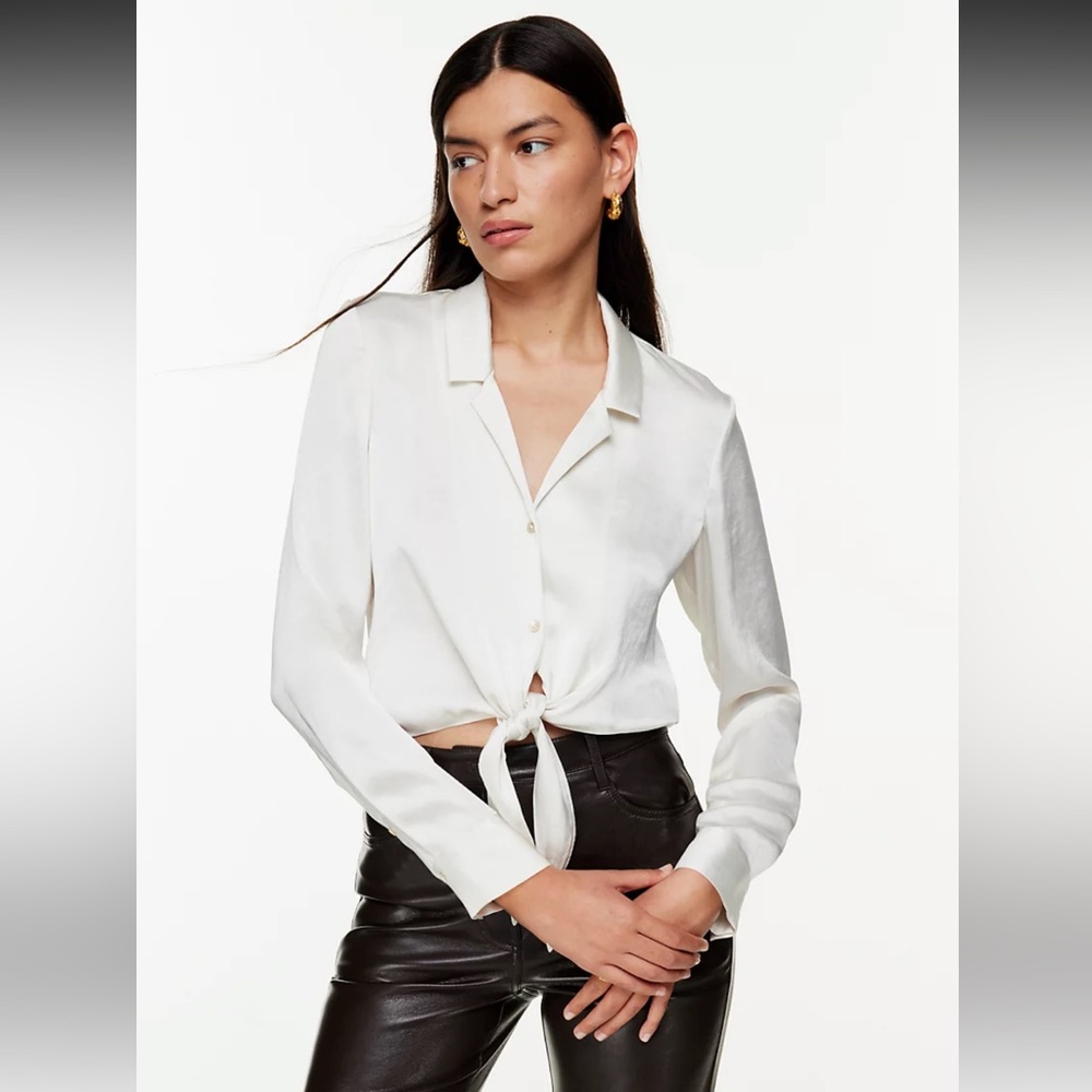 Wilfred tie up blouse